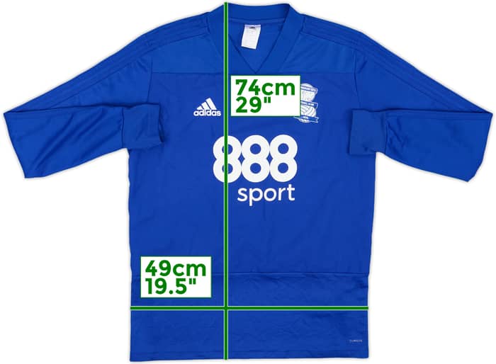 2017-18 Birmingham City Player Issue adidas Drill Top 1st Team - 7/10 - (M)