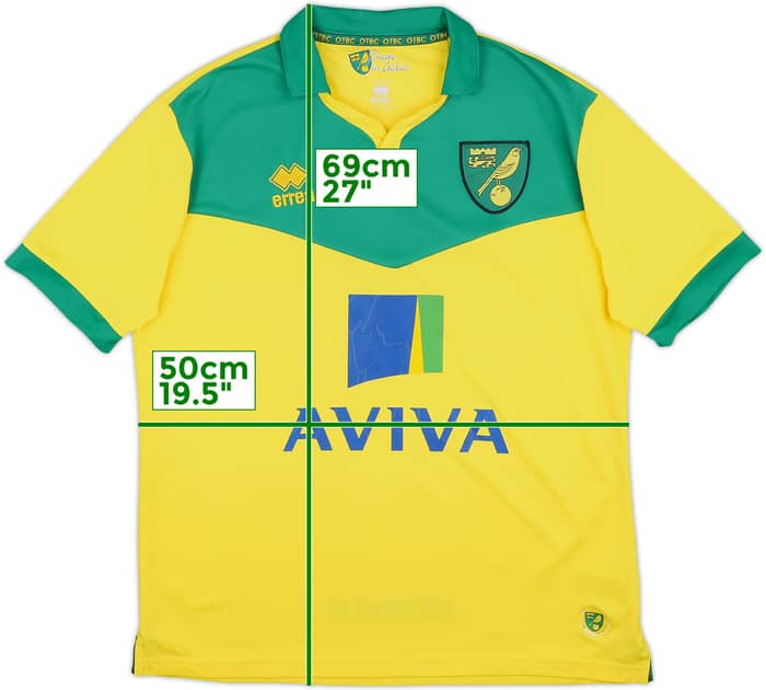 2014-15 Norwich Home Shirt - 6/10 - (M)