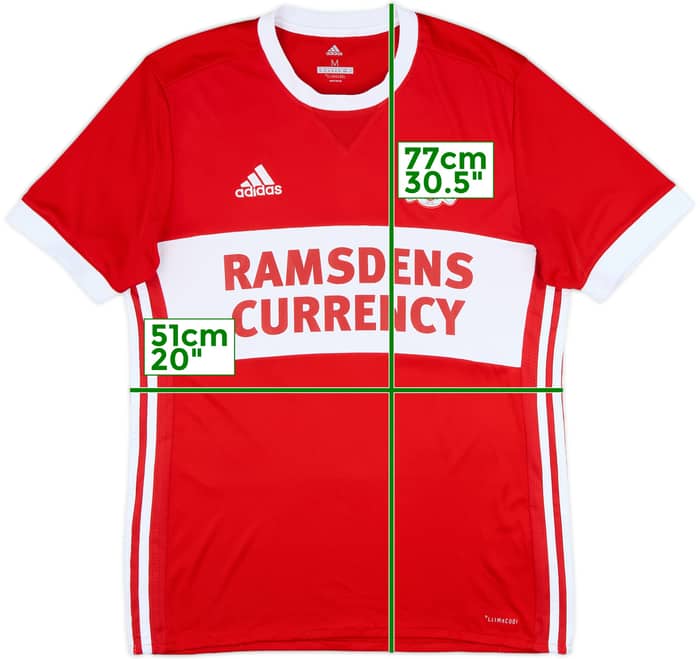 2017-18 Middlesbrough Home Shirt - 8/10 - (M)