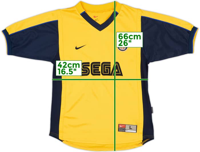 1999-01 Arsenal Away Shirt - 8/10 - (L.Boys)