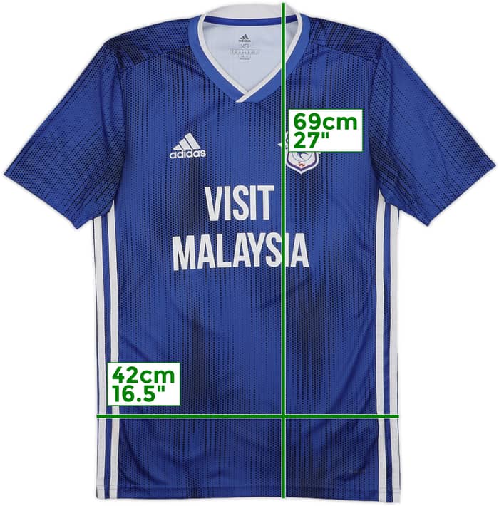 2019-20 Cardiff City Home Shirt - 8/10 - (XS)