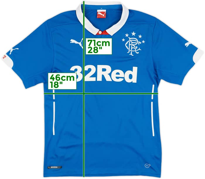 2014-15 Rangers Home Shirt - 8/10 - (S)