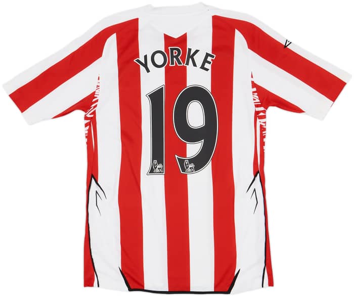 2007-08 Sunderland Home Shirt Yorke #19 - 9/10 - (S)