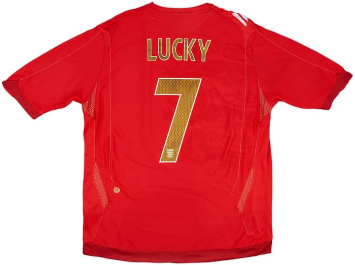 2006-08 England Away Shirt Lucky #7 - 5/10 - (XL)