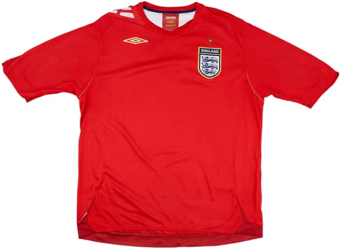 2006-08 England Away Shirt Lucky #7 - 5/10 - (XL)