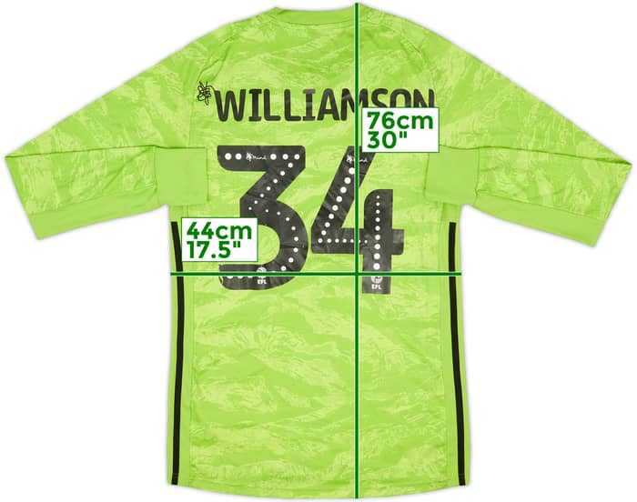 2018-19 Ipswich GK Shirt Williamson #34 - 5/10 - (S)