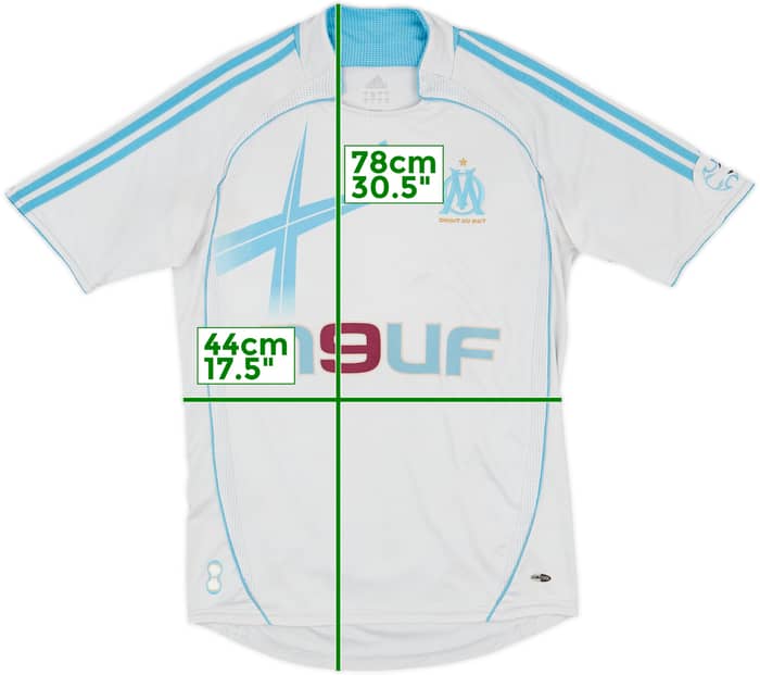 2006-07 Olympique Marseille Home Shirt - 5/10 - (L)
