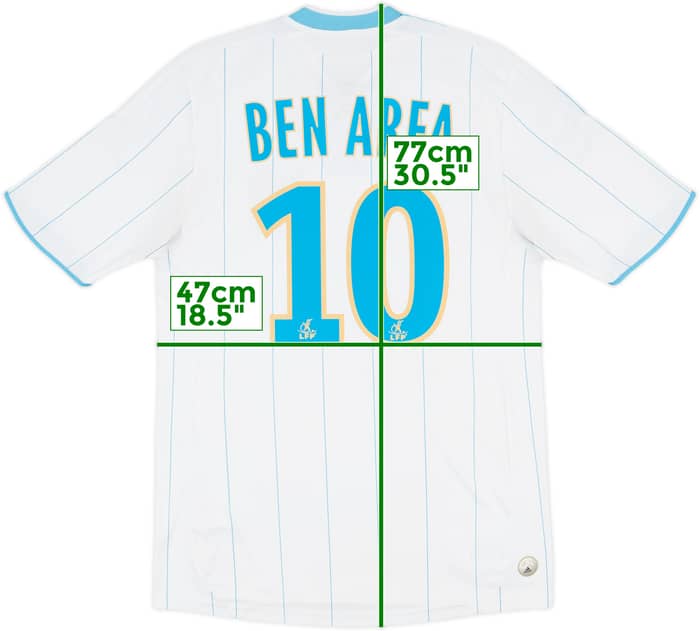2009-10 Olympique Marseille Home Shirt Ben Arfa #10 - 9/10 - (S)