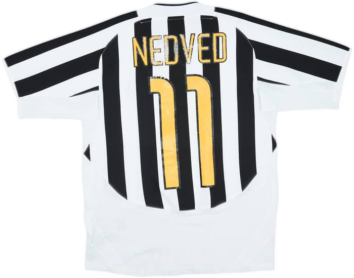 2003-04 Juventus Home Shirt Nedved #11 - 4/10 - (XL.Boys)
