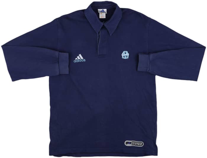 1999-00 Olympique Marseille adidas Polo L/S Shirt - 8/10 - (M)