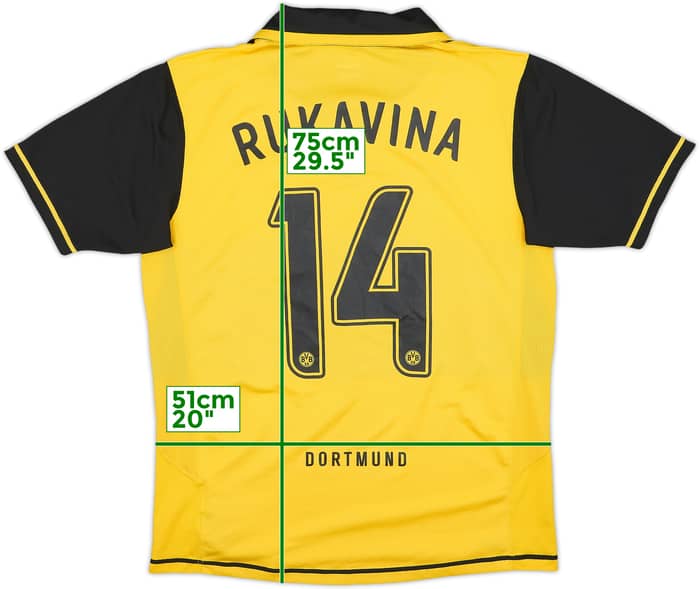 2007-08 Borussia Dortmund Home Shirt Rukavina #14 - 6/10 - (L)