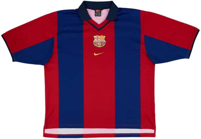 2000-01 Barcelona Basic Home Shirt - 4/10 - (L)