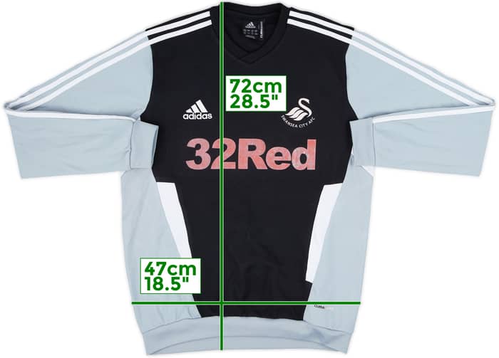 2010-11 Swansea City adidas Sweat Top - 5/10 - (M)