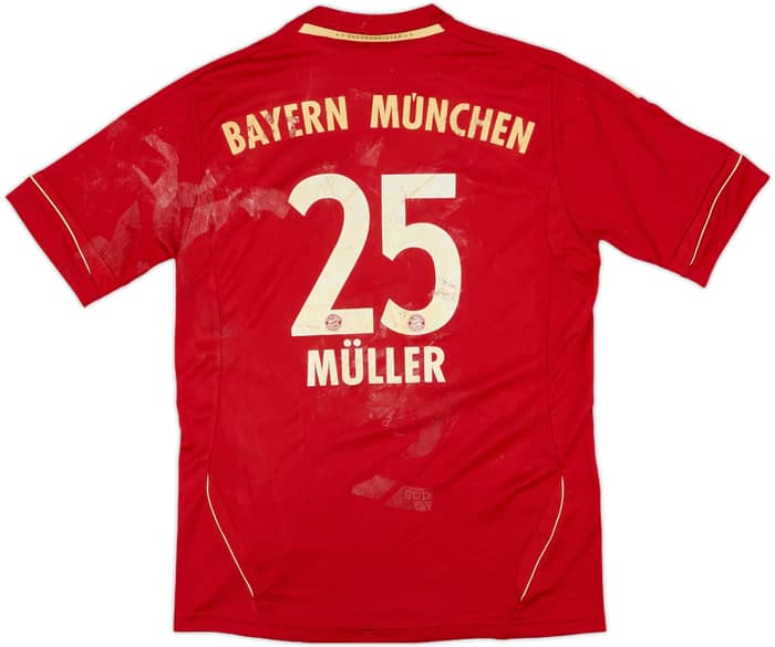 2011-13 Bayern Munich Home Shirt Muller #25 - 4/10 - (L.Boys)