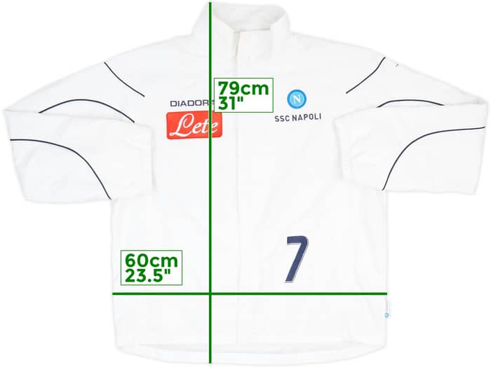 2006-07 Napoli Diadora Player Issue Track Jacket #7 - 6/10 - (M)