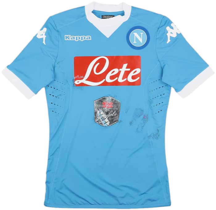 2015-16 Napoli Authentic Home Shirt - 4/10 - (M)