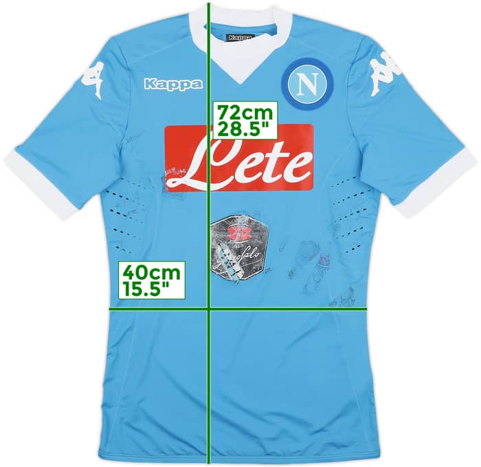 2015-16 Napoli Authentic Home Shirt - 4/10 - (M)