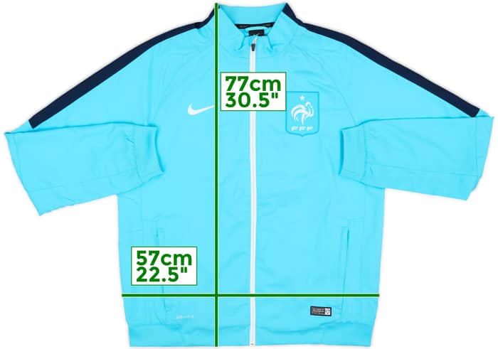2015-16 France Nike Track Jacket - 8/10 - (L)