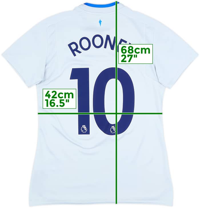 2017-18 Everton Away Shirt Rooney #10 - 8/10 - (Women's S)