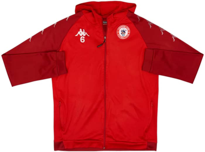 2020-21 Longridge Town Kappa Player Issue Hooded Track Jacket #6 - 5/10 - (XL)
