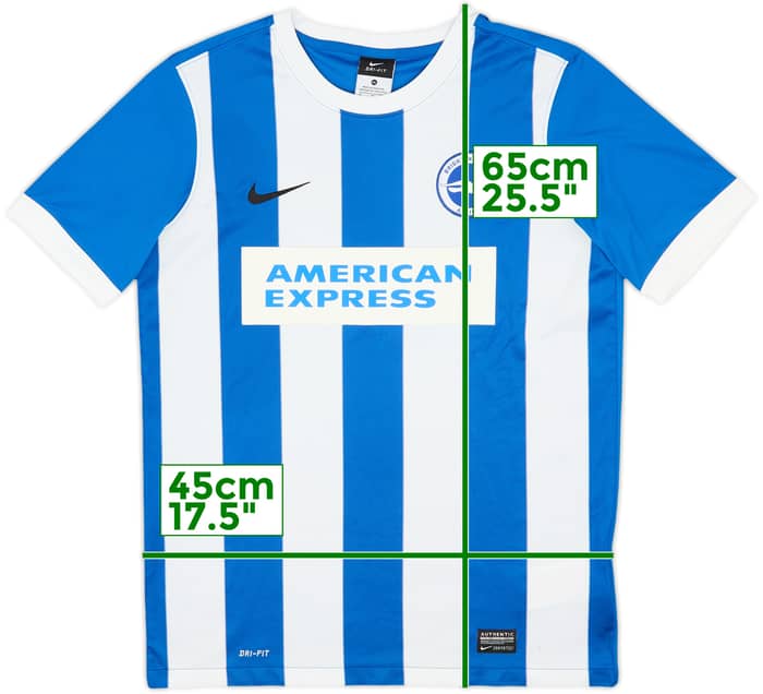 2014-16 Brighton Home Shirt - 7/10 - (XL.Boys)