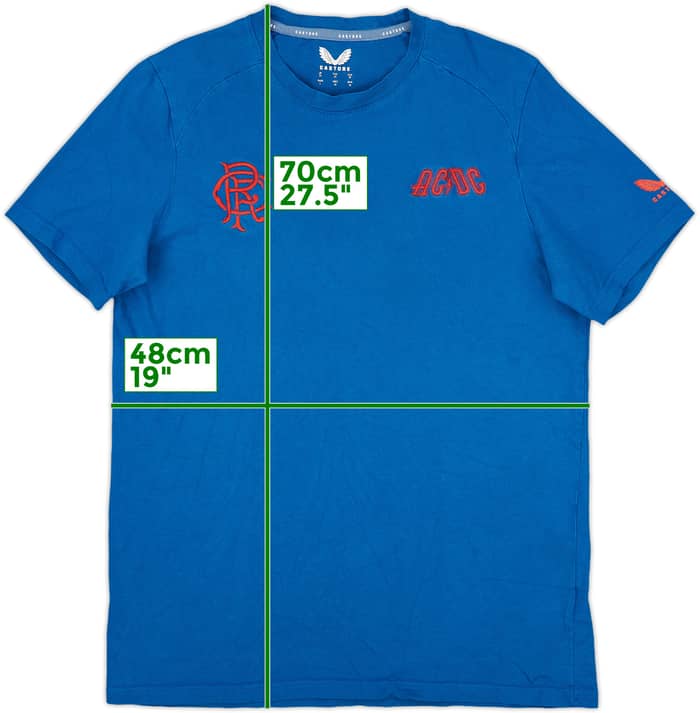 2022-23 Rangers Castore 'ACDC' Cotton Tee - 4/10 - (M)