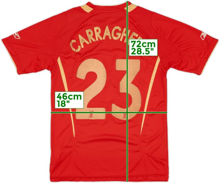 2005-06 Liverpool CL Home Shirt Carragher #23 - 5/10 - (S)