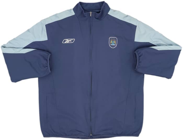 2004-05 Manchester City Reebok Reversible Fleece Jacket - 7/10 - (XL)
