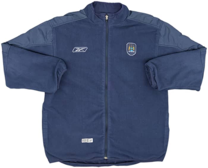 2004-05 Manchester City Reebok Reversible Fleece Jacket - 7/10 - (XL)