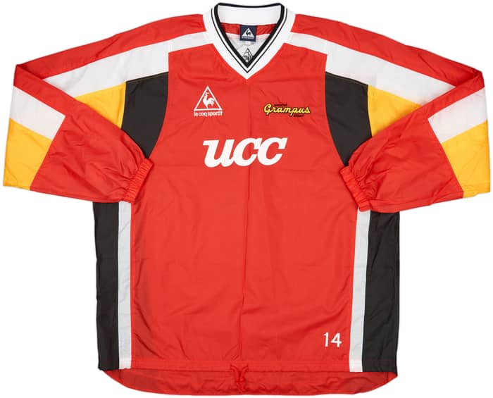 1992 Nagoya Grampus Eight Player Issue Le Coq Sportif Shell Top #14 - 10/10 - (3XL)