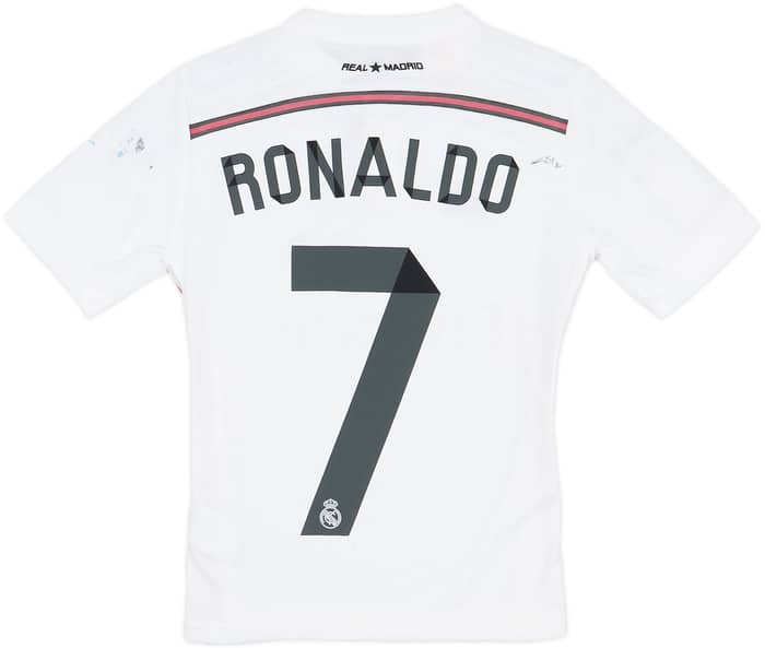 2014-15 Real Madrid Home Shirt Ronaldo #7 - 6/10 - (S.Boys)