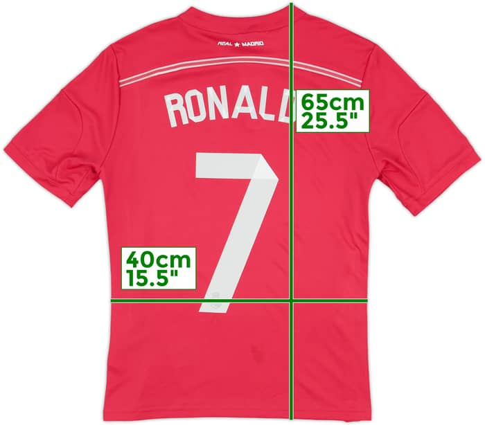 2014-15 Real Madrid Away Shirt Ronaldo #7 - 8/10 - (L.Boys)