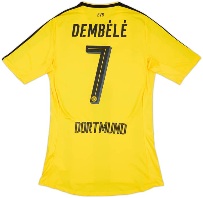 2016-17 Borussia Dortmund Authentic Home Shirt (ACTV Fit) Dembele #7 - 10/10 - (XL)