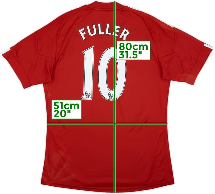 2010-11 Stoke City Home Shirt Fuller #10 - 6/10 - (L)