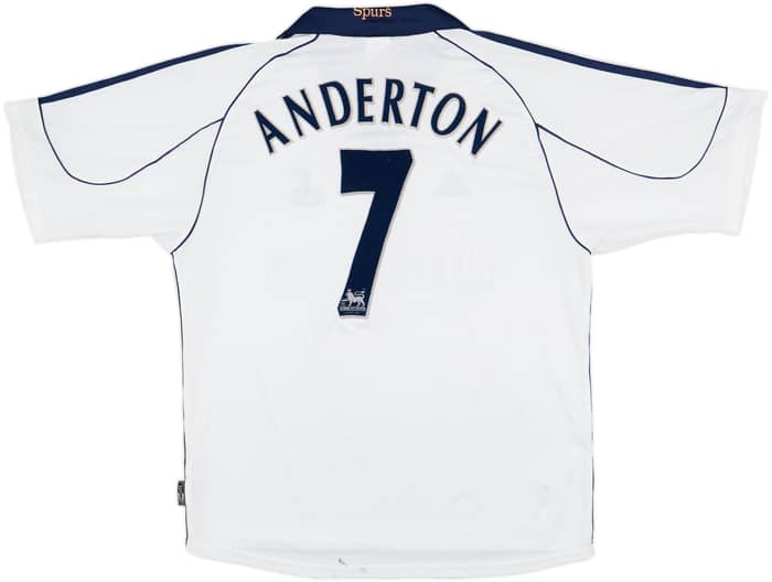 1999-01 Tottenham Home Shirt Anderton #7 - 5/10 - (M)