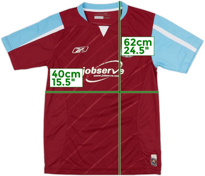 2005-07 West Ham Home Shirt - 5/10 - (L.Boys)