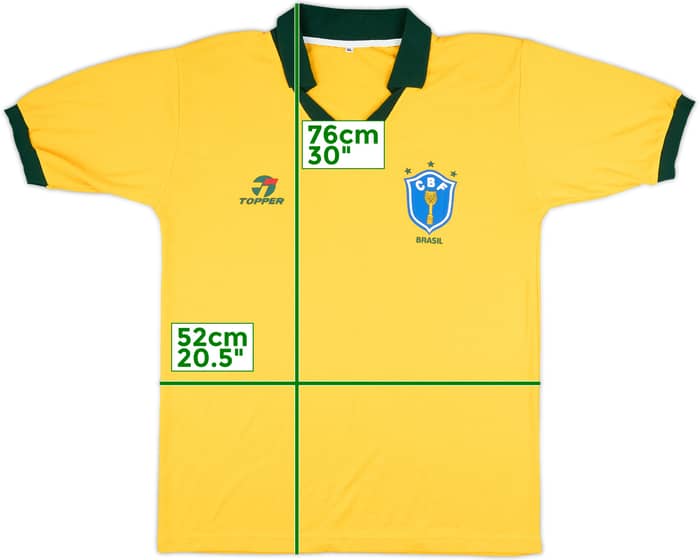 1985-88 Brazil Home Shirt - 9/10 - (XL)