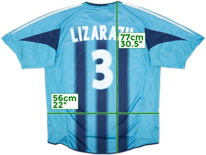 2004-05 Olympique Marseille Away Shirt Lizarazu #3 - 6/10 - (XL)