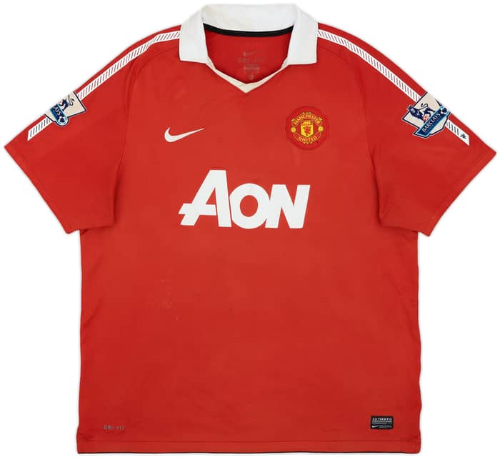 2010-11 Manchester United Home Shirt Rooney #10 - 5/10 - (XL)