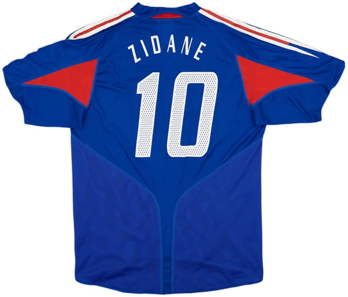 2004-06 France Home Shirt Zidane #10 - 9/10 - (L)