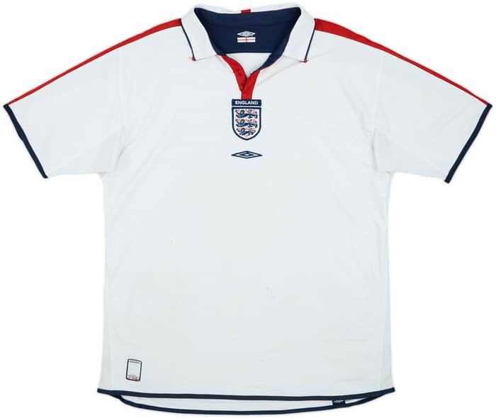 2003-05 England Home Shirt - 4/10 - (XL)