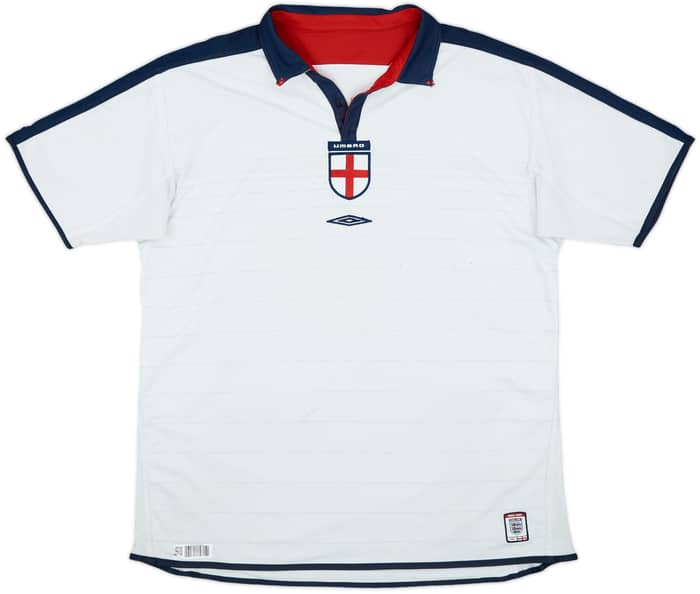 2003-05 England Home Shirt - 4/10 - (XL)