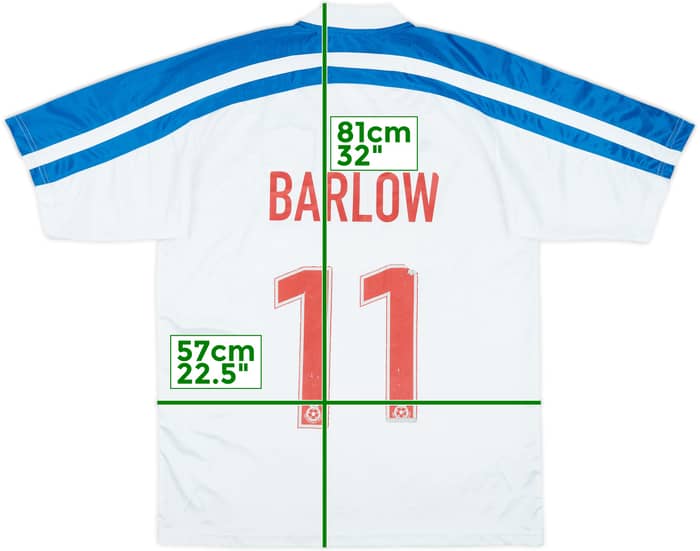 2000-02 Tranmere Rovers Home Shirt Barlow #11 - 7/10 - (L)