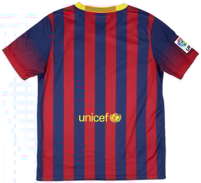 2013-14 Barcelona Home Shirt - 7/10 - (XL.Boys)