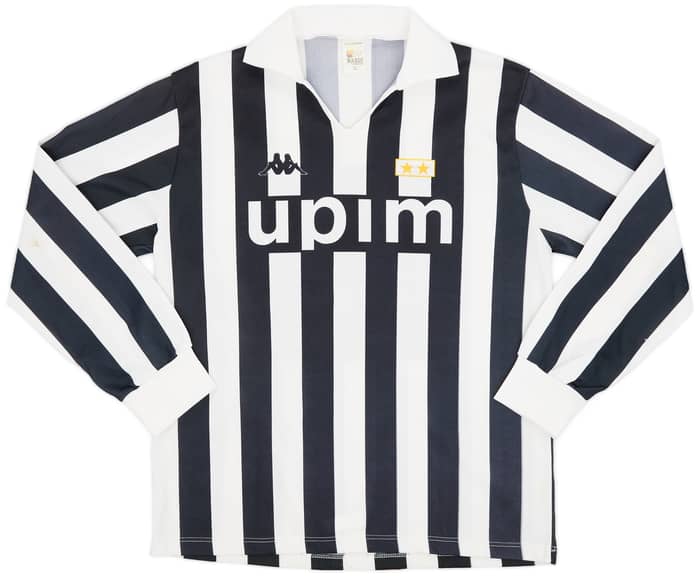 1991-92 Juventus Basic Home L/S Shirt #11 - 8/10 - (XL)