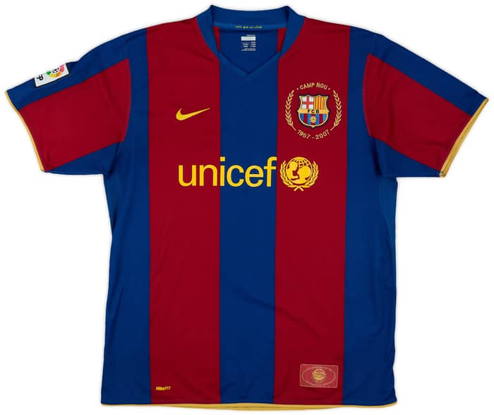2007-08 Barcelona Home Shirt Messi #19 - 6/10 - (L)