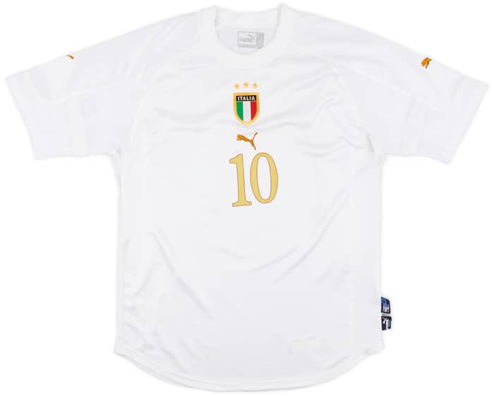 2004-06 Italy Away Shirt Baggio #10 - 6/10 - (M)