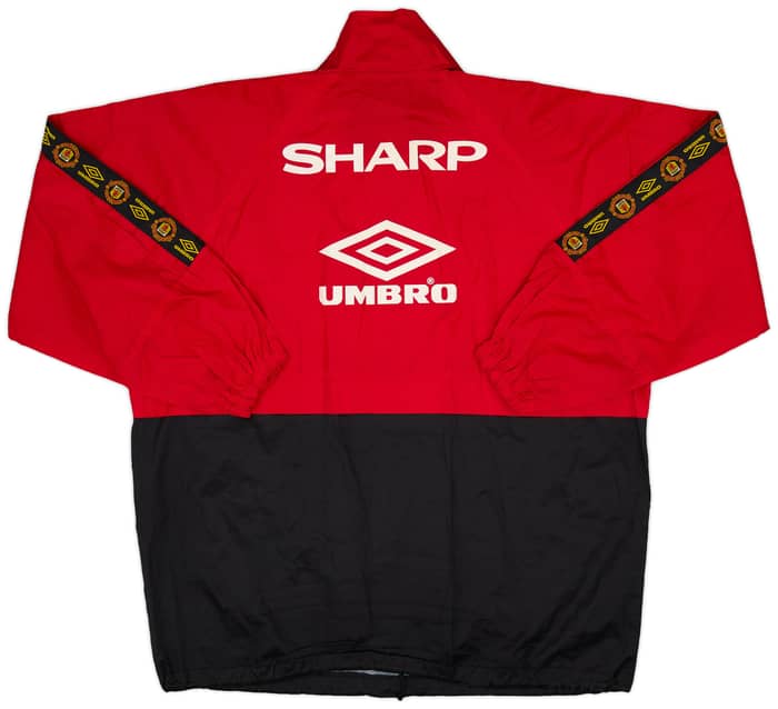 1996-97 Manchester United Umbro 1/2 Zip Drill Top - 9/10 - (S)