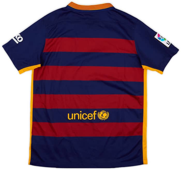 2015-16 Barcelona Home Shirt - 9/10 - (L.Boys)