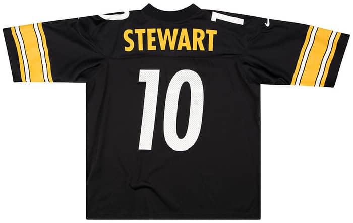 1997-00 Pittsburgh Steelers Stewart #10 Nike Jersey (Home) L